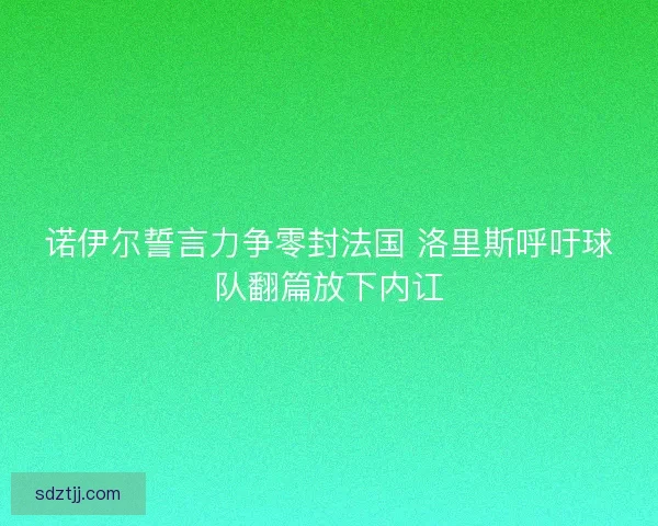诺伊尔誓言力争零封法国 洛里斯呼吁球队翻篇放下内讧